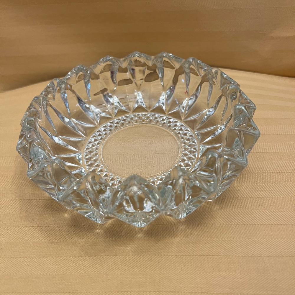 Elegant Clear Glass Decorative Bowl